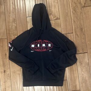 Nike Black Hoodie with Red Graphic